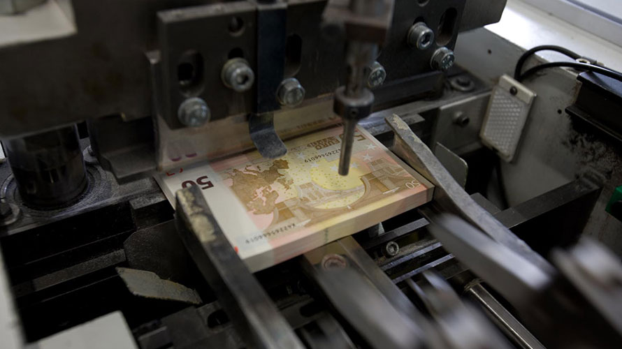 Image of banknote printing process