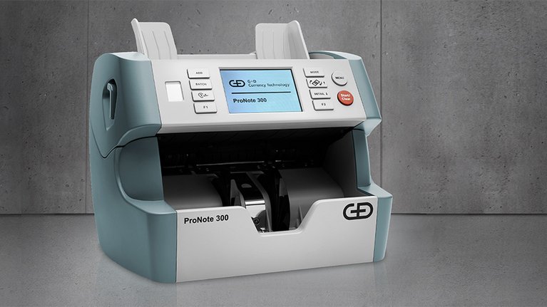 Banknotenbearbeitungssystem ProNote300 von G+D