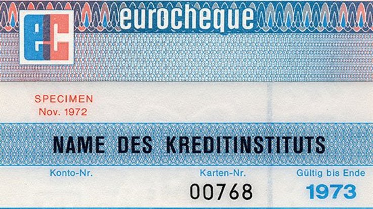 Eurocheque aus 1973