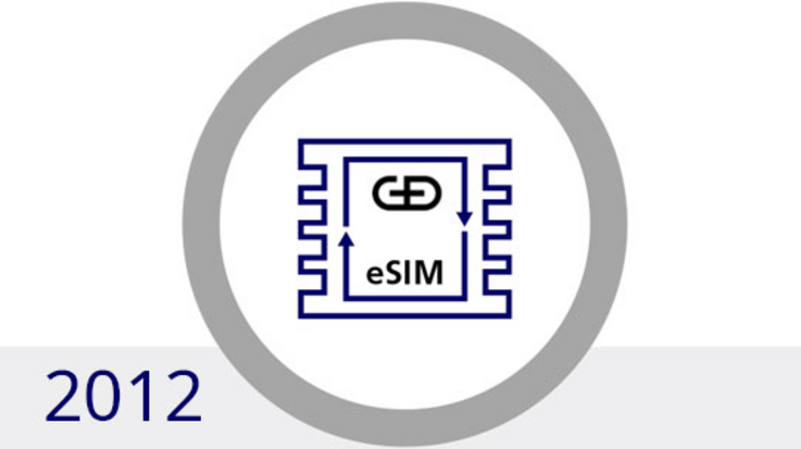 Icon: die eSIM von G+D in 2012