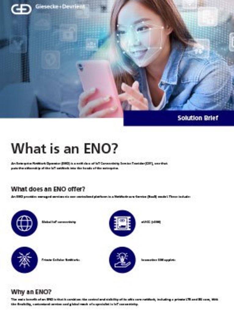 Cover der Broschüre: What is an ENO?