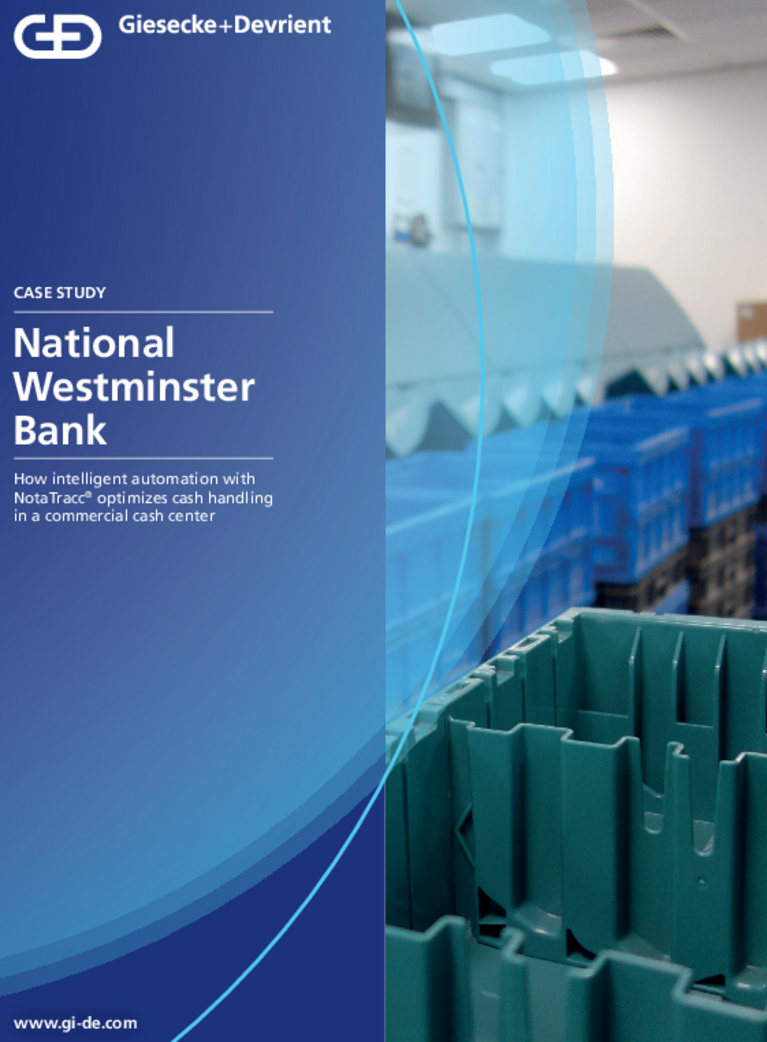 Deckblatt der Case Study zu NotaTray bei der National Westminster Bank